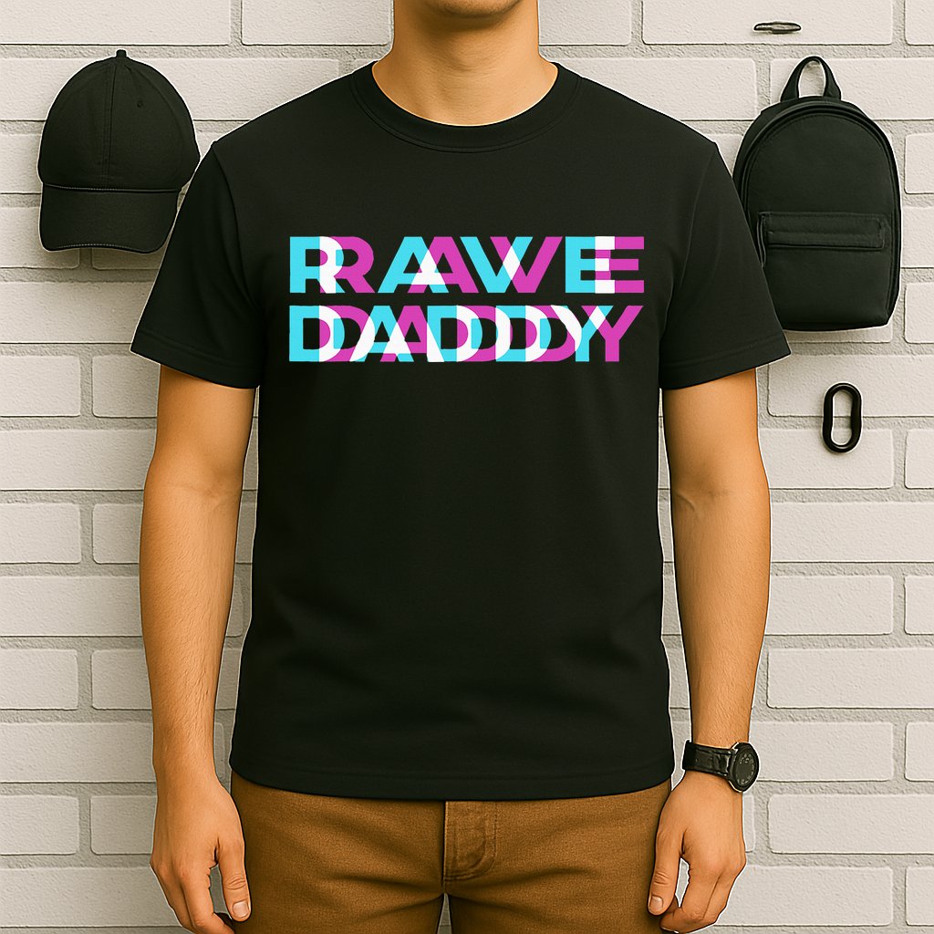 Rave Edm Daddy Music Festival Father Optical Trippy Illusion T-Shirt