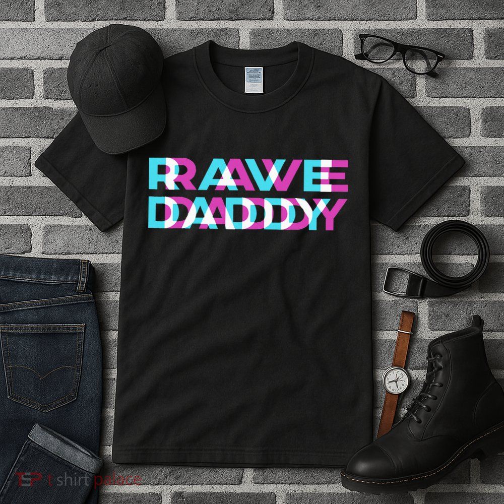 Rave Edm Daddy Music Festival Father Optical Trippy Illusion Tall T-Shirt
