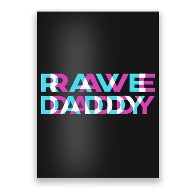 Rave Edm Daddy Music Festival Father Optical Trippy Illusion Poster