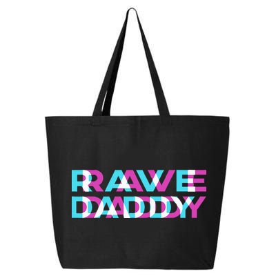Rave Edm Daddy Music Festival Father Optical Trippy Illusion 25L Jumbo Tote