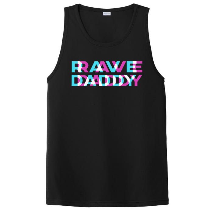 Rave Edm Daddy Music Festival Father Optical Trippy Illusion PosiCharge Competitor Tank