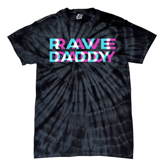 Rave Edm Daddy Music Festival Father Optical Trippy Illusion Tie-Dye T-Shirt