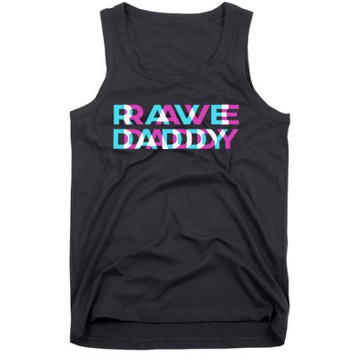 Rave Edm Daddy Music Festival Father Optical Trippy Illusion Tank Top