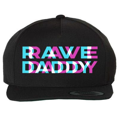 Rave Edm Daddy Music Festival Father Optical Trippy Illusion Wool Snapback Cap