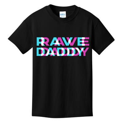 Rave Edm Daddy Music Festival Father Optical Trippy Illusion Kids T-Shirt