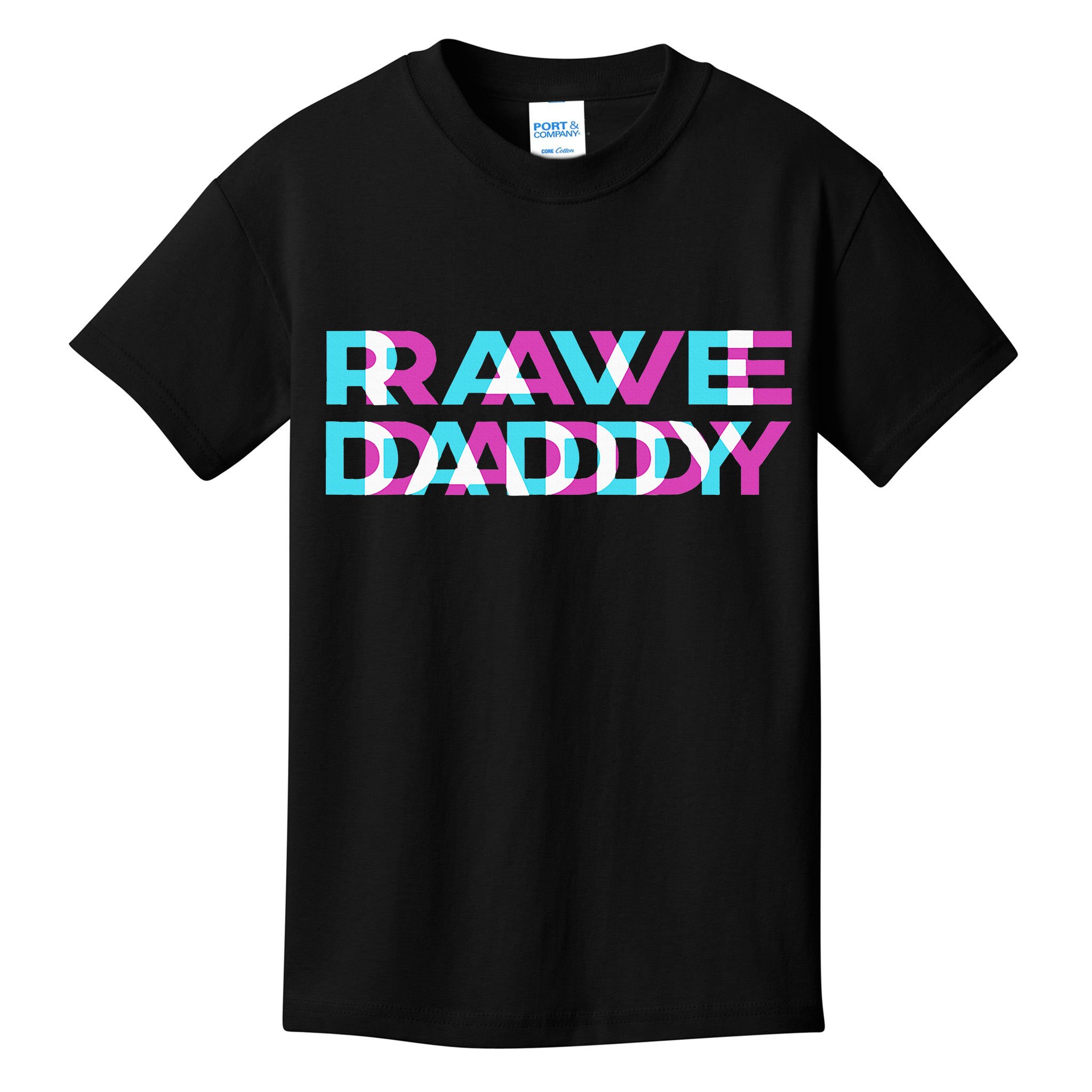 Rave Edm Daddy Music Festival Father Optical Trippy Illusion Kids T-Shirt