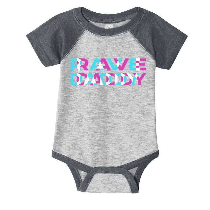 Rave Edm Daddy Music Festival Father Optical Trippy Illusion Infant Baby Jersey Bodysuit