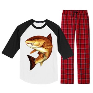 Redfish Swim Raglan Sleeve Pajama Set