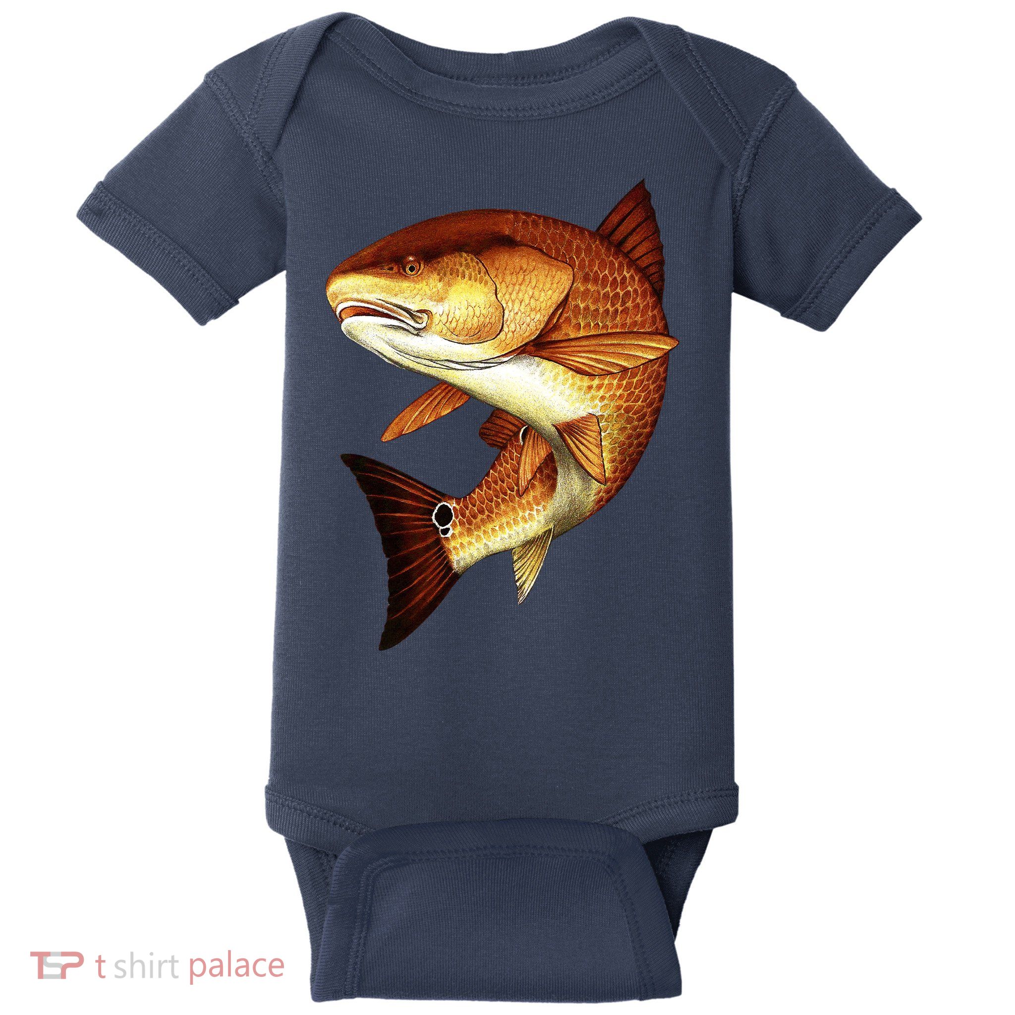 Redfish Swim Baby Bodysuit
