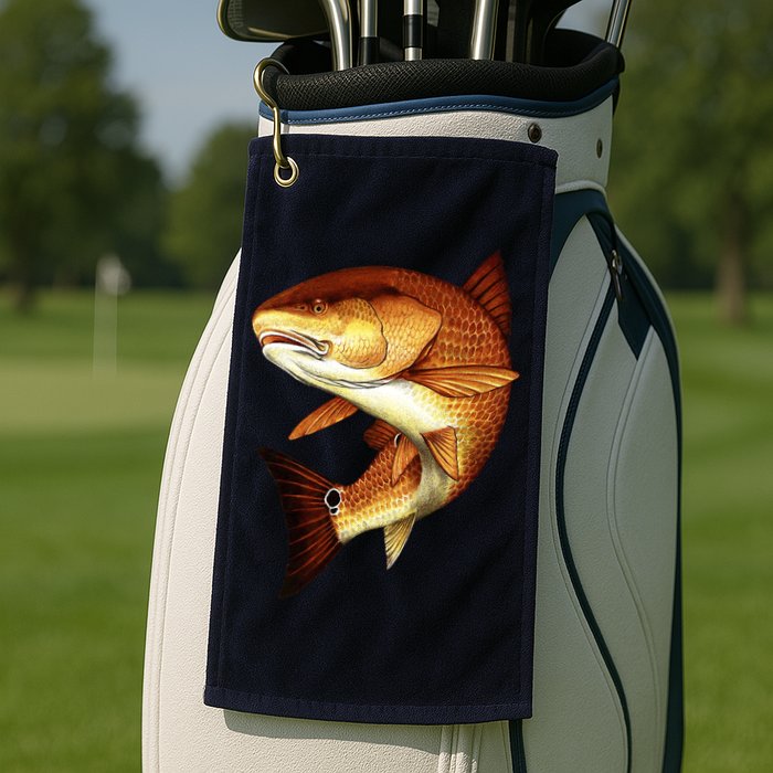 Redfish Swim Golf Towel