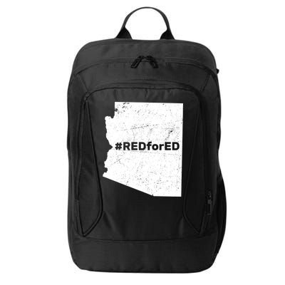 #RedForEd Distressed Red For Ed  City Backpack