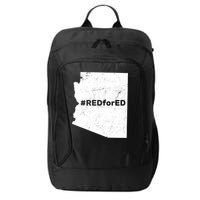 #RedForEd Distressed Red For Ed  City Backpack