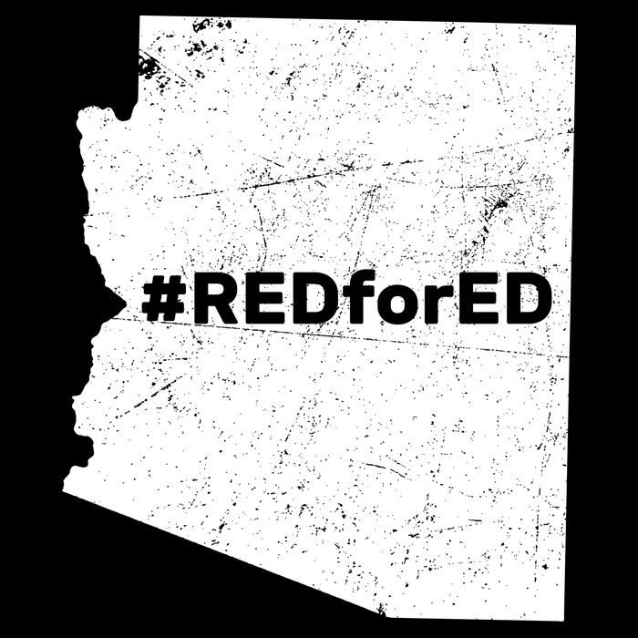 #RedForEd Distressed Red For Ed  Backpack