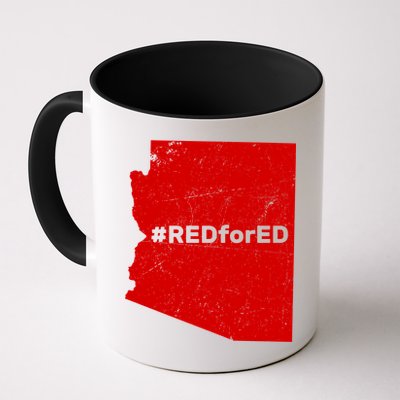 #RedForEd Distressed Red For Ed  Mug