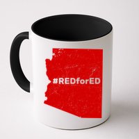 #RedForEd Distressed Red For Ed  Mug