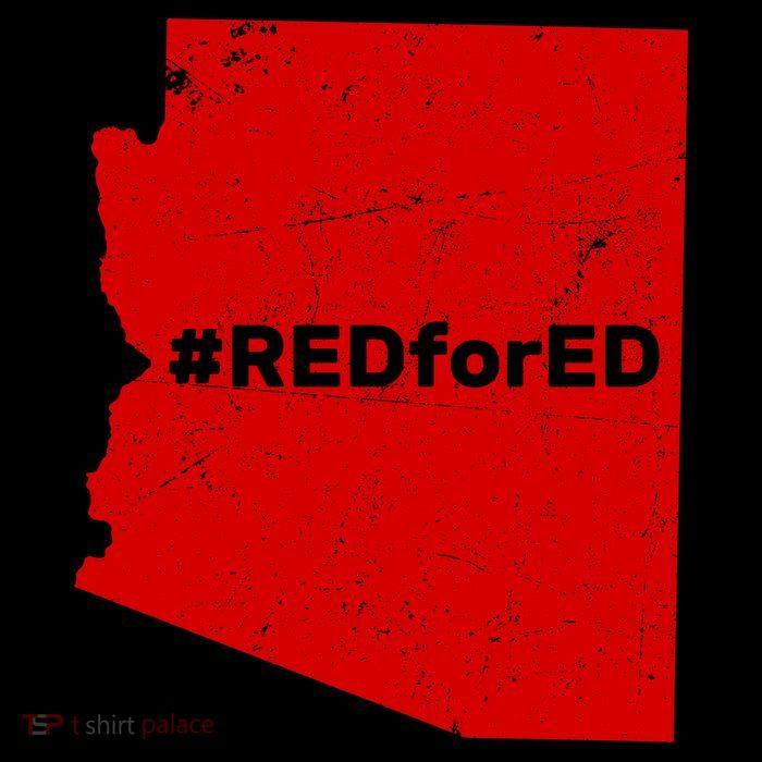 #RedForEd Distressed Red For Ed  Mug