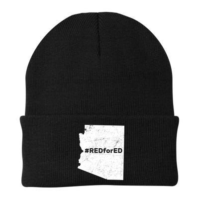#RedForEd Distressed Red For Ed  Beanie