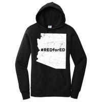 #RedForEd Distressed Red For Ed  Women's Pullover Hoodie