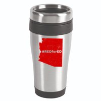 #RedForEd Distressed Red For Ed  16oz Travel Tumbler