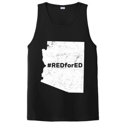 #RedForEd Distressed Red For Ed  PosiCharge Competitor Tank