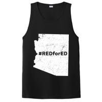#RedForEd Distressed Red For Ed  PosiCharge Competitor Tank
