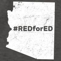#RedForEd Distressed Red For Ed  Vector Backpack