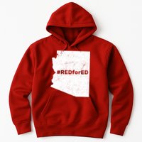 #RedForEd Distressed Red For Ed  Hoodie