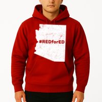 #RedForEd Distressed Red For Ed  Hoodie