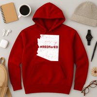 #RedForEd Distressed Red For Ed  Hoodie