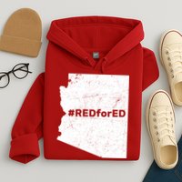 #RedForEd Distressed Red For Ed  Hoodie