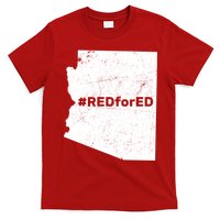 #RedForEd Distressed Red For Ed  T-Shirt