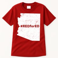 #RedForEd Distressed Red For Ed  Tall T-Shirt