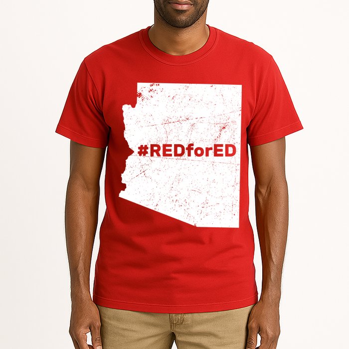 #RedForEd Distressed Red For Ed  Tall T-Shirt