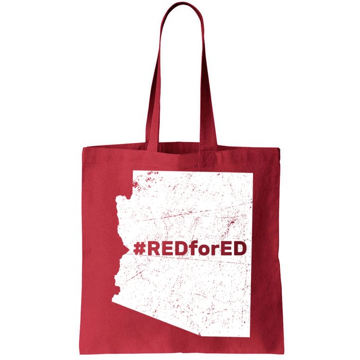 #RedForEd Distressed Red For Ed  Bag