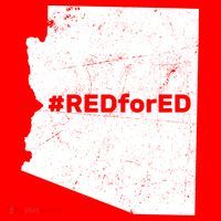 #RedForEd Distressed Red For Ed  25L Jumbo Tote