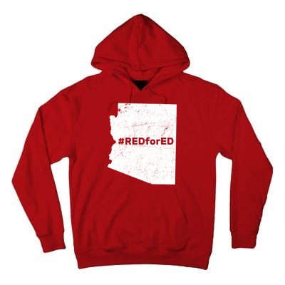 #RedForEd Distressed Red For Ed  Tall Hoodie