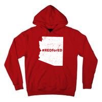 #RedForEd Distressed Red For Ed  Tall Hoodie