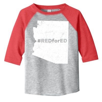 #RedForEd Distressed Red For Ed  Toddler Fine Jersey T-Shirt