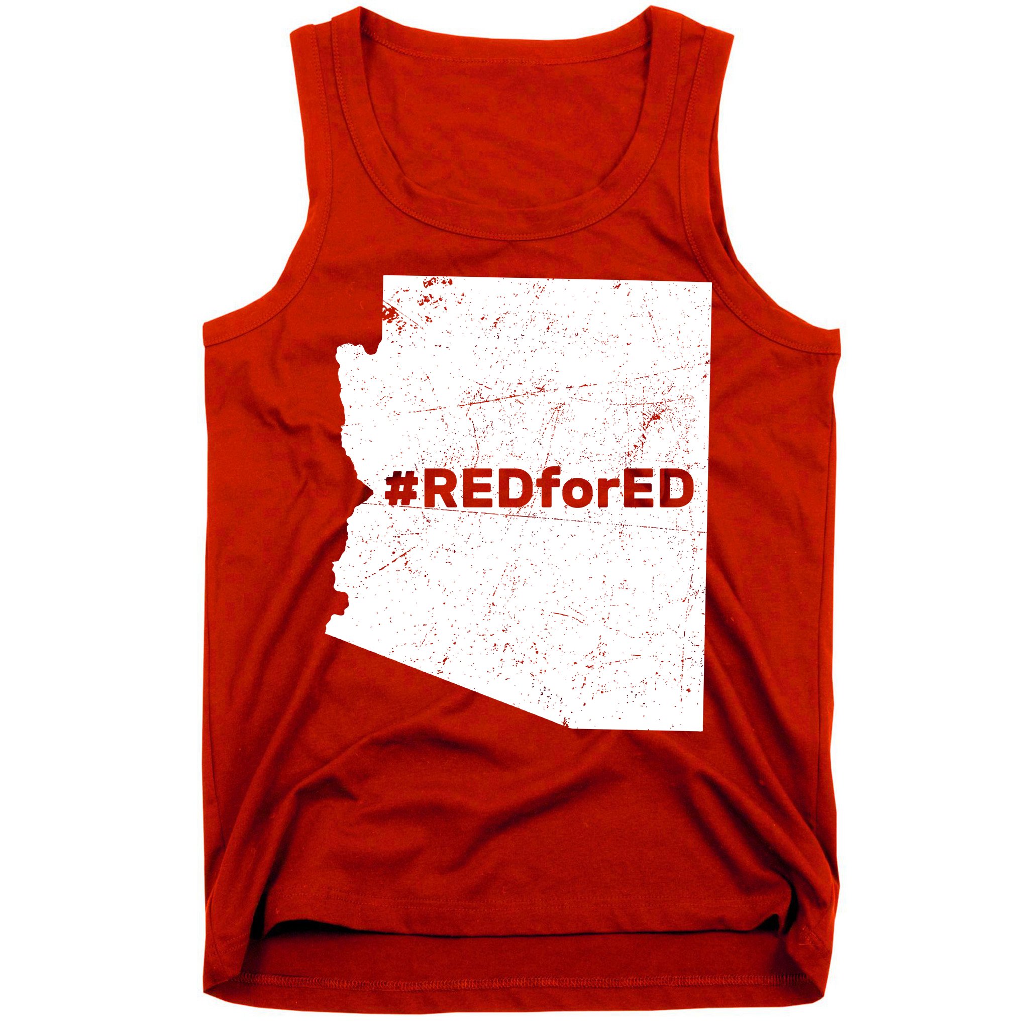 #RedForEd Distressed Red For Ed  Tank Top