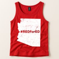 #RedForEd Distressed Red For Ed  Tank Top