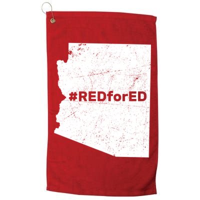 #RedForEd Distressed Red For Ed  Golf Towel