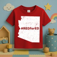 #RedForEd Distressed Red For Ed  Toddler T-Shirt