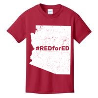 #RedForEd Distressed Red For Ed  Kids T-Shirt