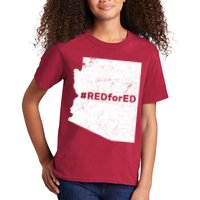 #RedForEd Distressed Red For Ed  Kids T-Shirt