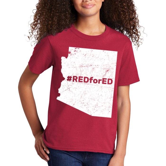 #RedForEd Distressed Red For Ed  Kids T-Shirt