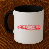 #RedForEd I Stand With My Teachers Red For Ed Mug