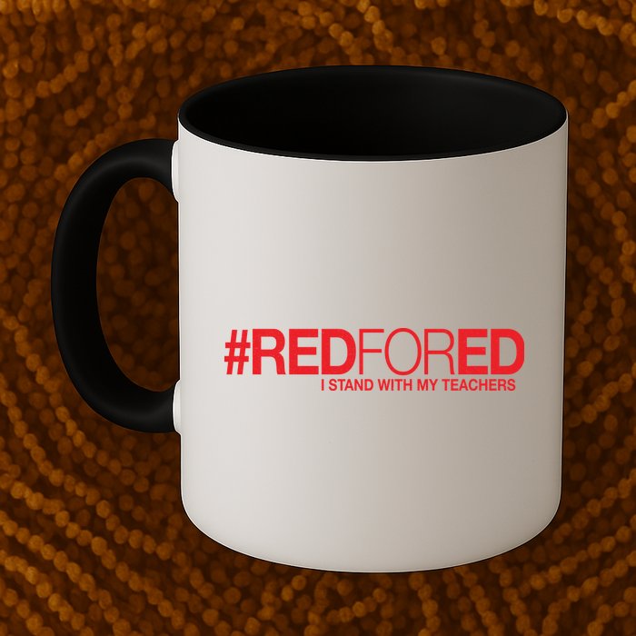 #RedForEd I Stand With My Teachers Red For Ed Mug