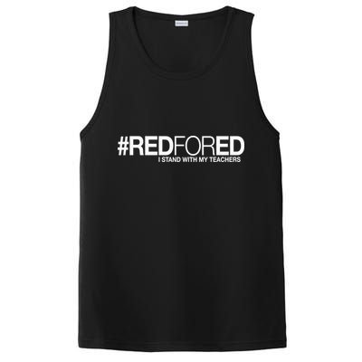 #RedForEd I Stand With My Teachers Red For Ed PosiCharge Competitor Tank