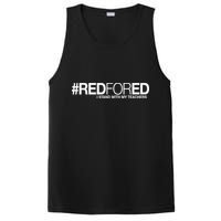 #RedForEd I Stand With My Teachers Red For Ed PosiCharge Competitor Tank