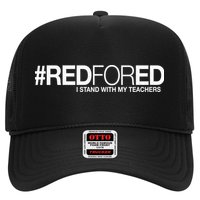 #RedForEd I Stand With My Teachers Red For Ed Trucker Hat